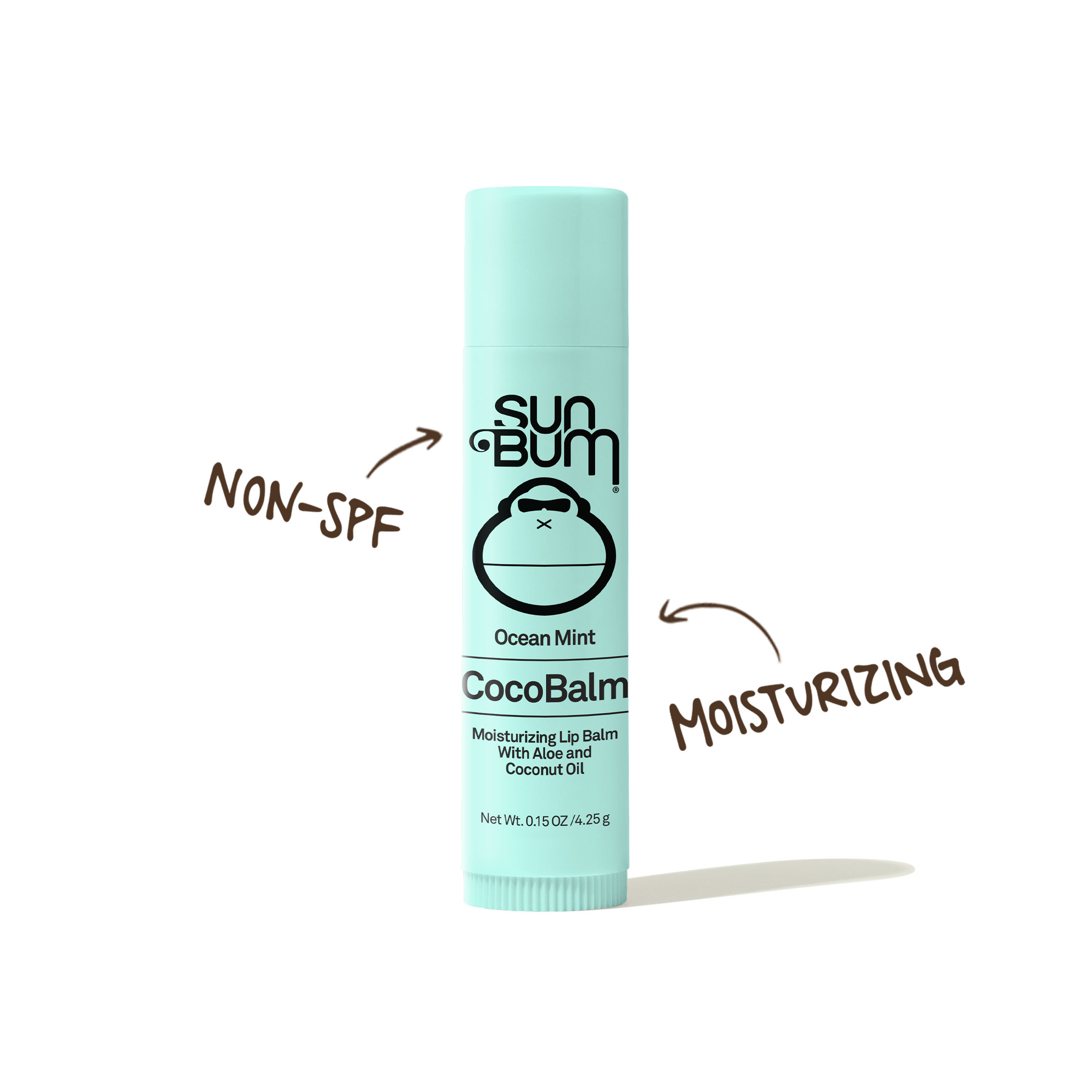 Sun Bum CocoBalm Ocean Mint Lip Balm with aloe and coconut oil for deep moisture, non-SPF – CocoBalm Collection - Sun Bum.