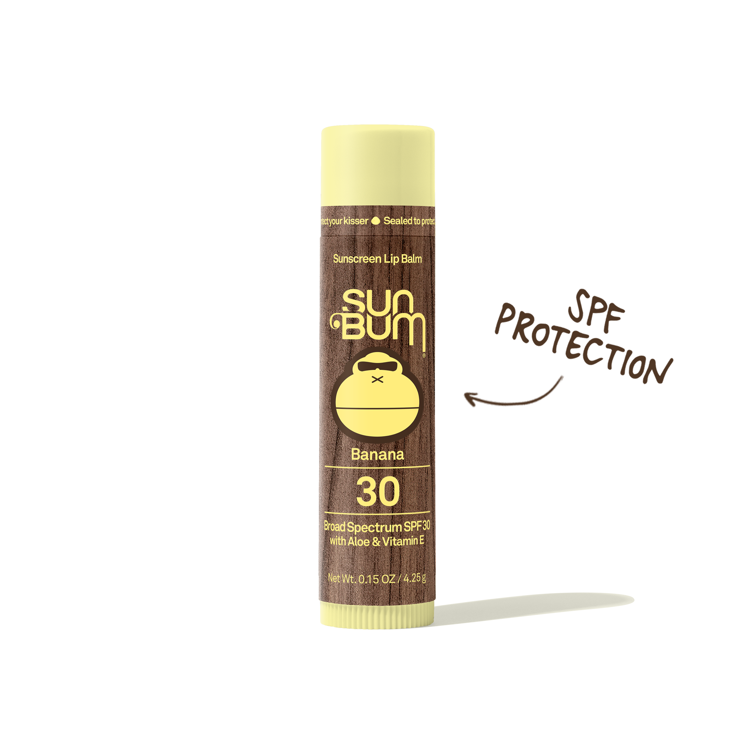 Sun Bum Banana Lip Balm with SPF 30 for sun protection and hydration – OG Lip Balm Collection - Sun Bum.